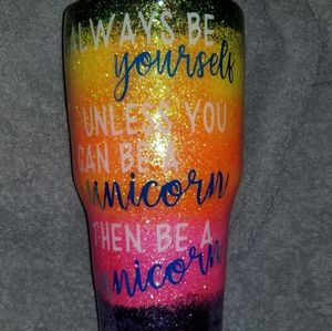 30 oz glitter tumbler
